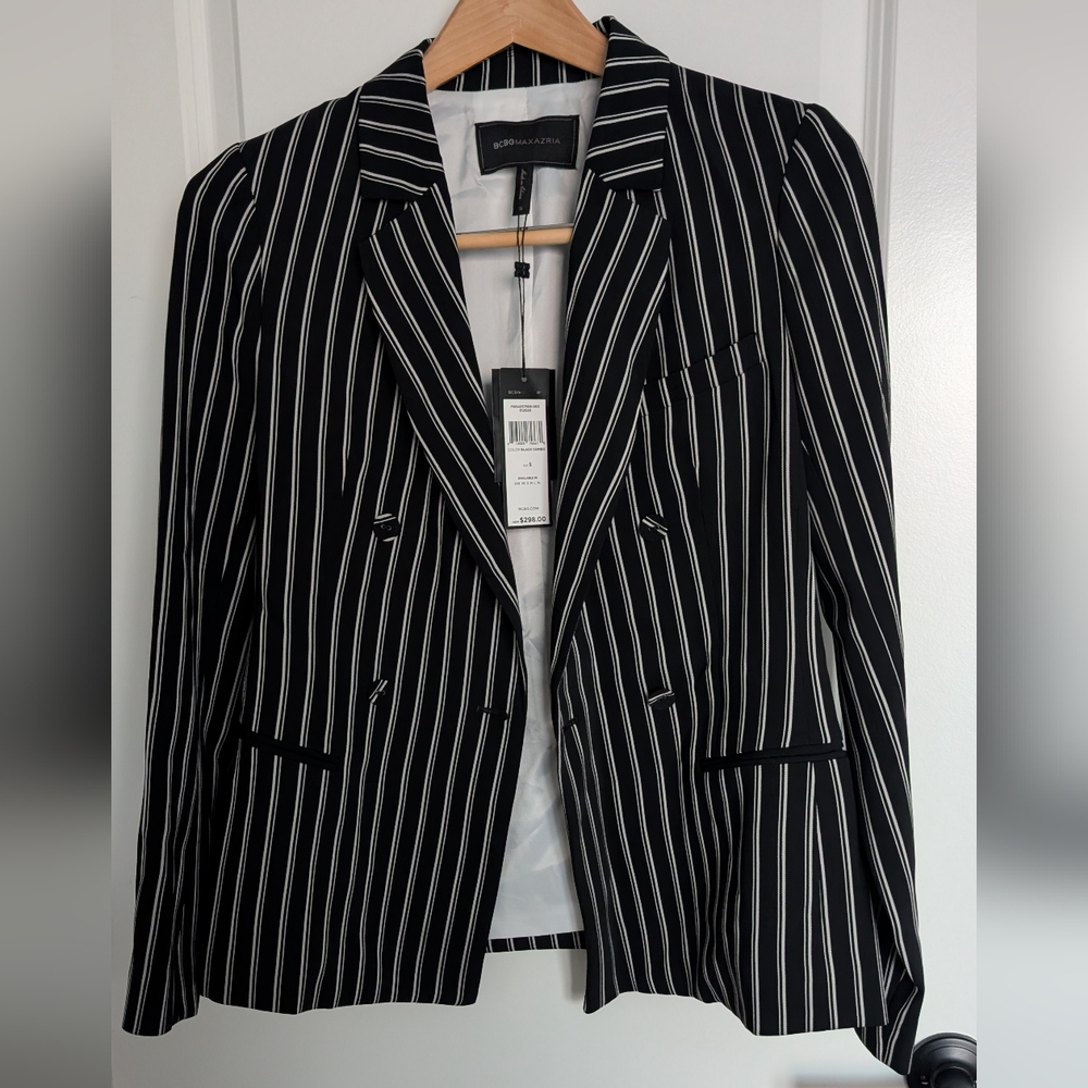 NWT ✨ BCBG MaxAzria Pinstripe Jacket Size Small
